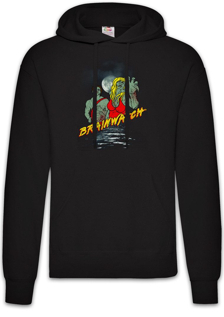 Hoodie Brainwatch Herren Hoodie Horror Zombie Baywatch Hasselhoff Malibu
