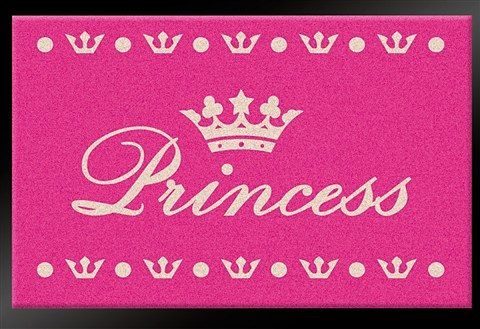 Fußmatte Princess, HANSE rechteckig, mit Schrift, Rutschhemmend, Robust, Home, Höhe: Spruch, mm, Pflegeleicht, 6 Prinzessin