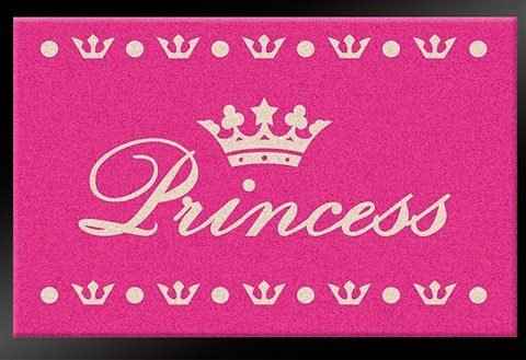 Fußmatte Princess, HANSE Home, rechteckig, Höhe: 6 mm, mit Spruch, Schrift, Robust, Pflegeleicht, Rutschhemmend, Prinzessin
