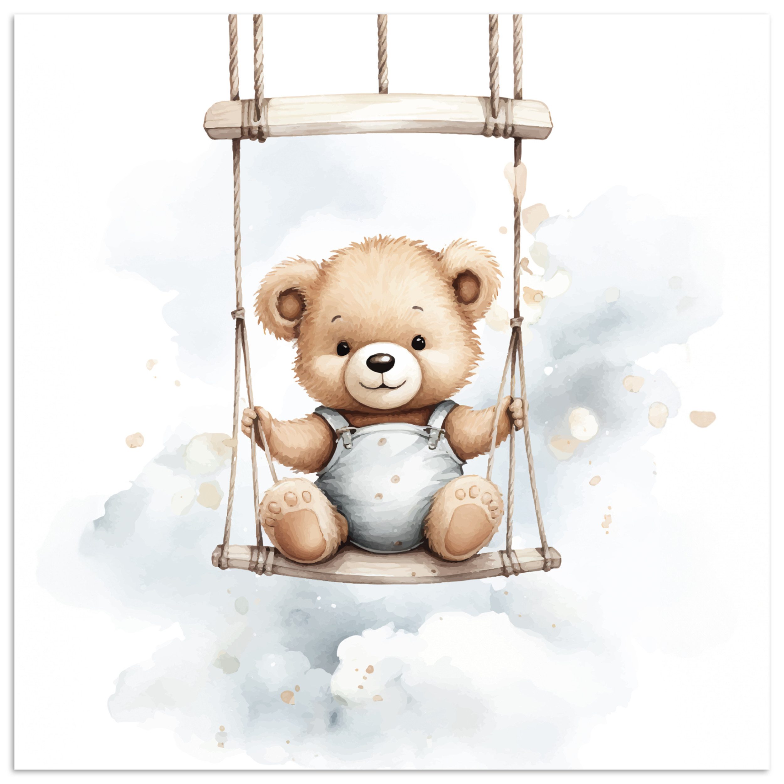 Poster Bär - Baby - Tier - Kinder - Babyzimmer - Kinderzimmer