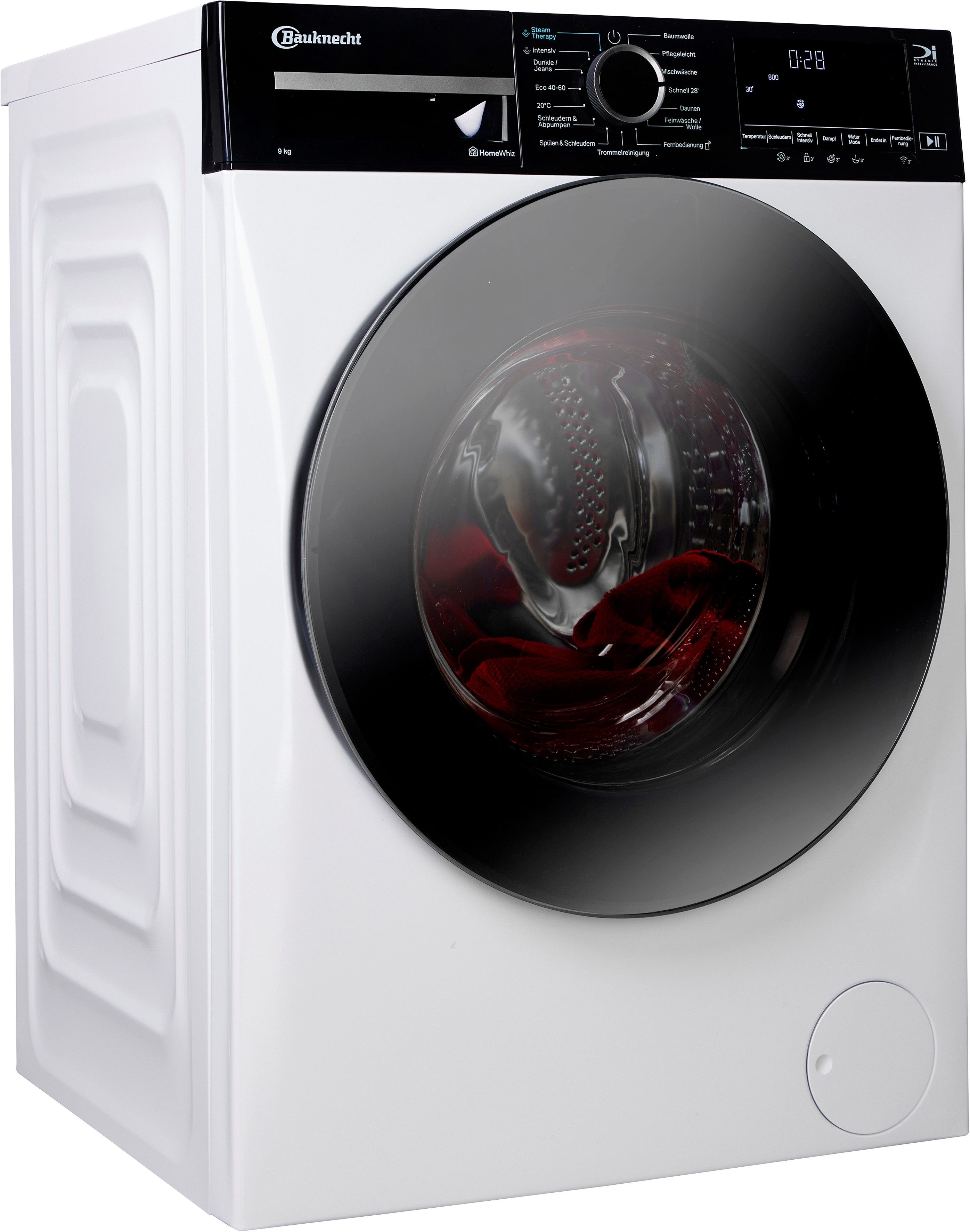 BAUKNECHT Waschmaschine B WM Smart Eco 9A, 9 kg, 1400 U/min, Adaptive Wash – Intelligente Anpassung der Programme an Ihre Wünsche