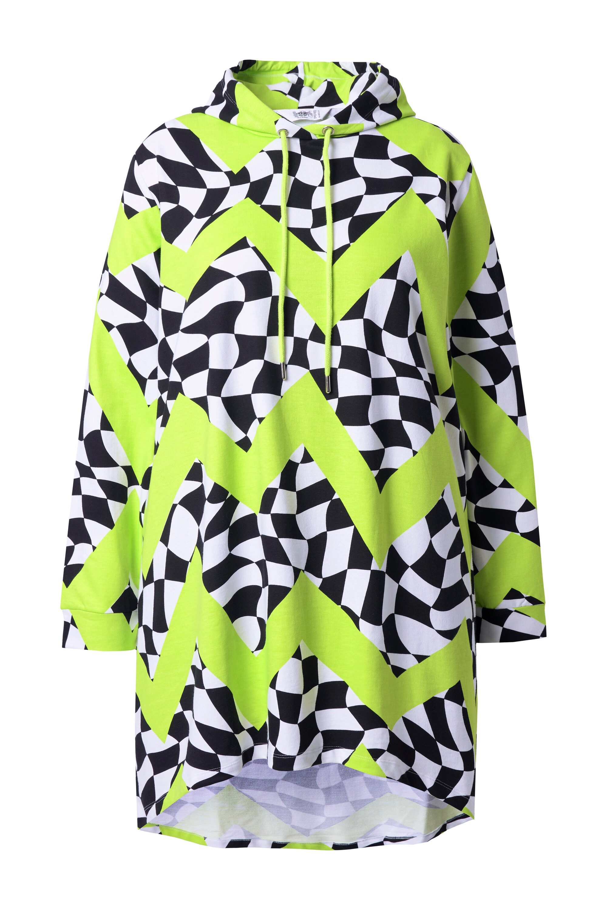 Angel of Style Sweatshirt Hoodie oversized Schachmuster Kapuze günstig online kaufen