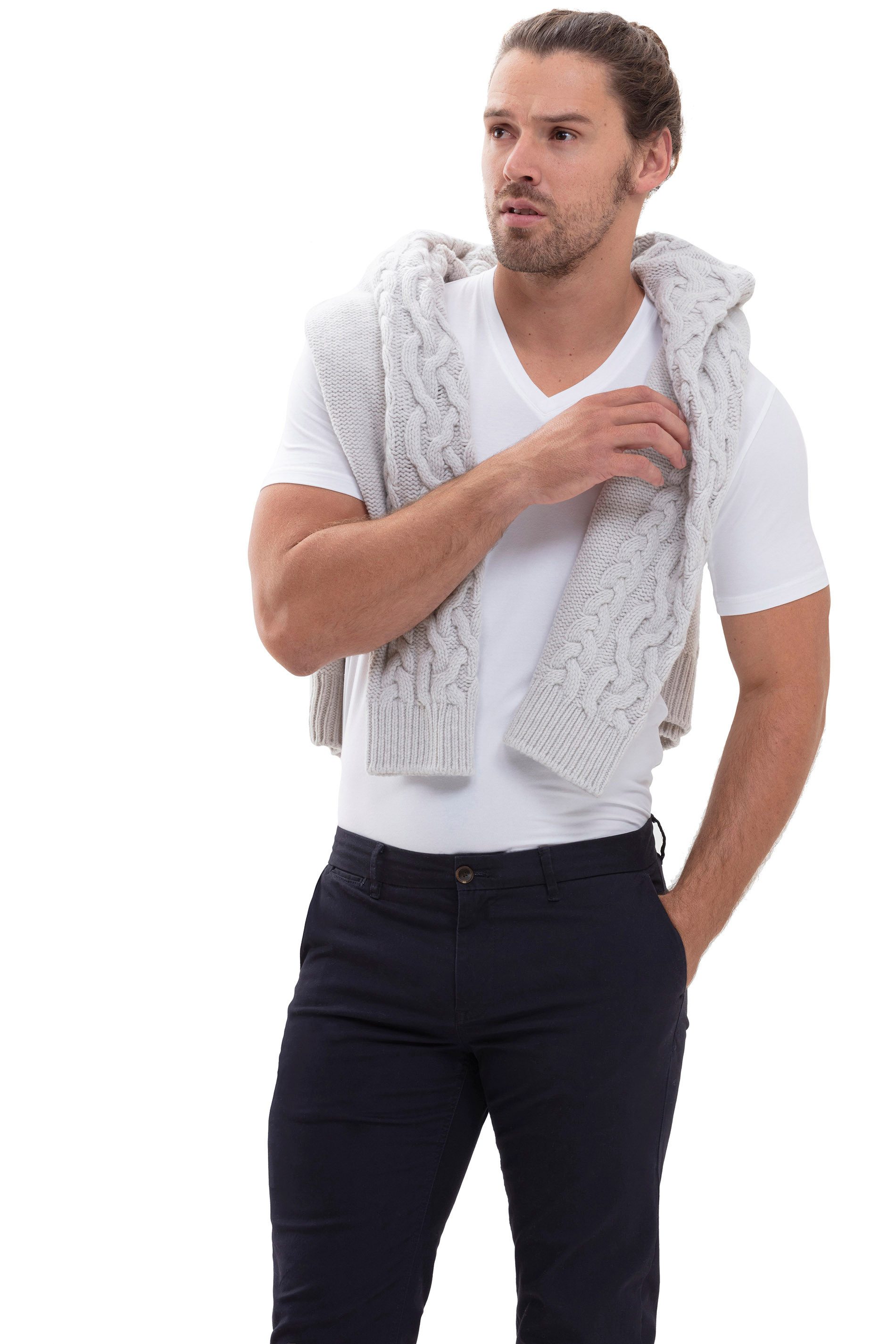 Mey V-Shirt HYBRID Geruchshemmend, Atmungsaktiv, Anti-Schweißfleck – Bild 3 von 5