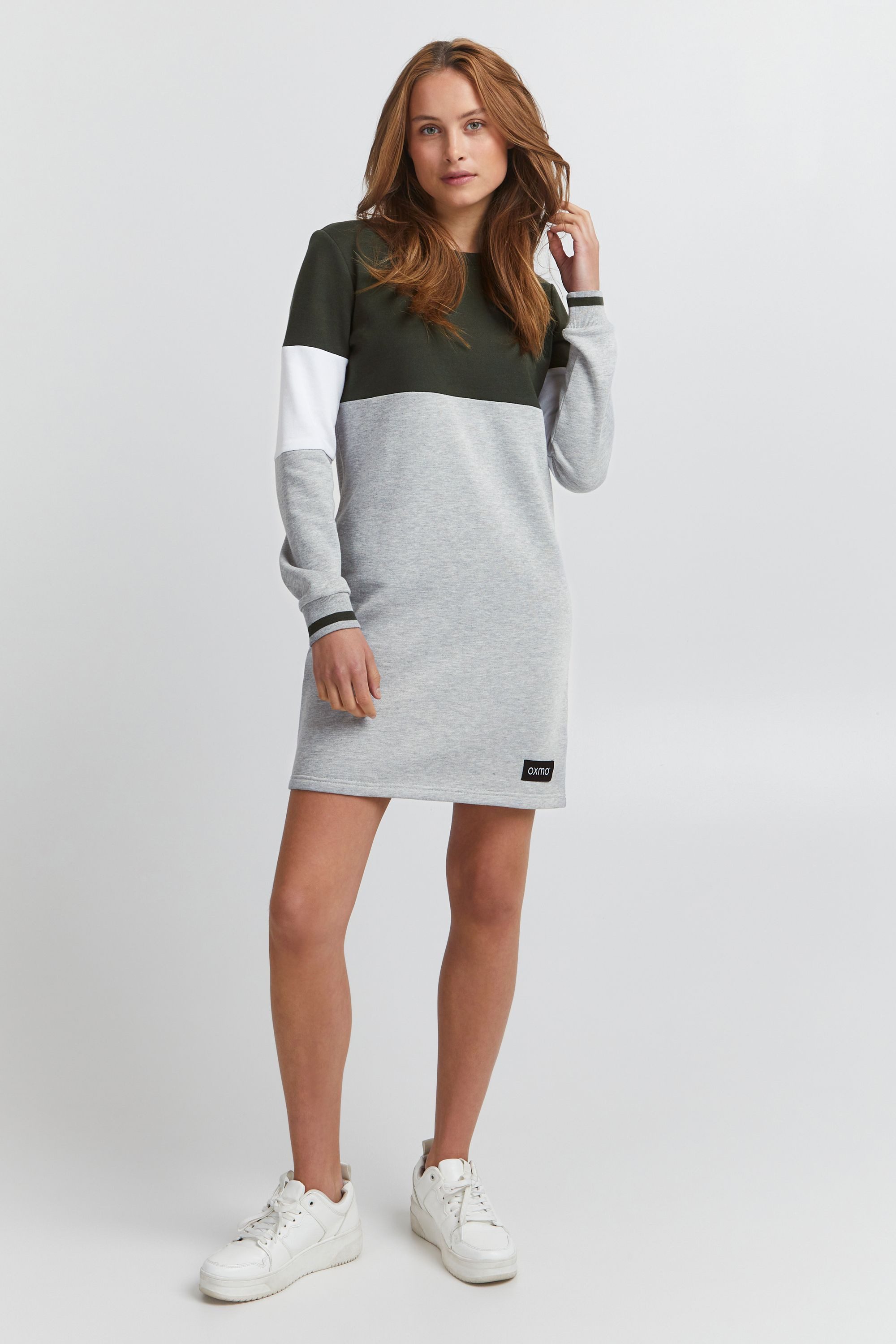 OXMO Sweatkleid OXSweat Sweatkleid in Colourblock-Optik günstig online kaufen