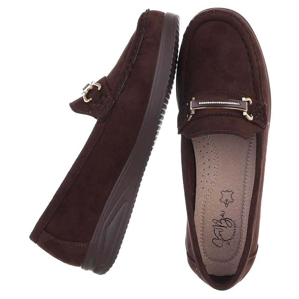Ital-Design Eleganter Mokassin für Damen – Bequem und vielseitig Slipper (9 günstig online kaufen