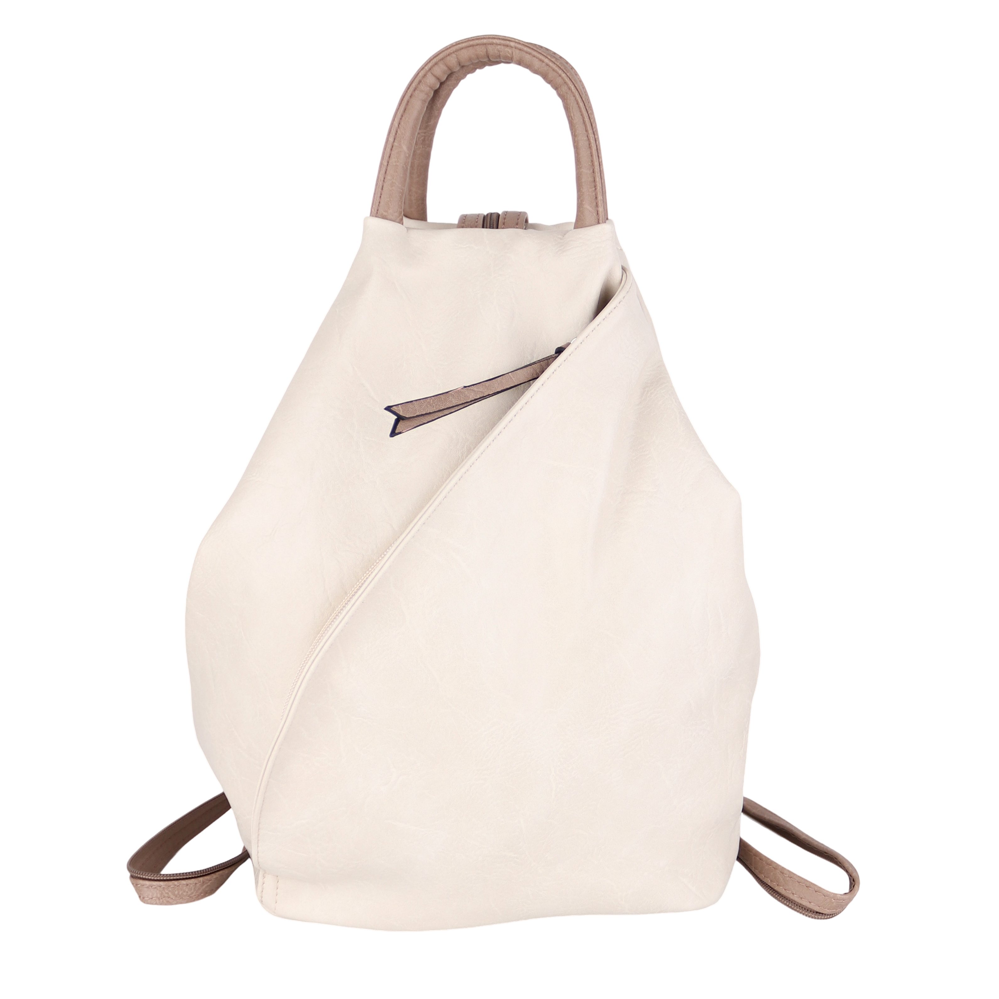 MIRROSI Tagesrucksack Damen Rucksack aus Kunstleder (ca. 30x34x14cm), aus hochwertigem Kunstleder, Rucksack, Daypack