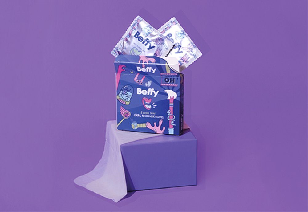 Kondome International Oral Lecktücher mit, 2 St. Dam» «Beffy Asha geruchsneutrale Packung Asha
