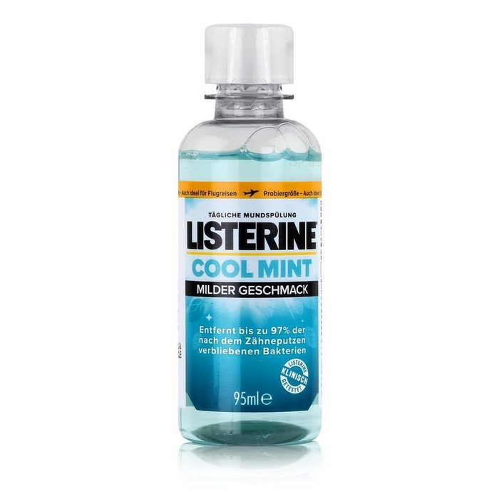 Listerine Mundspülung Listerine Cool Mint milder Geschmack 95 ml Mundspülung (1er Pack)