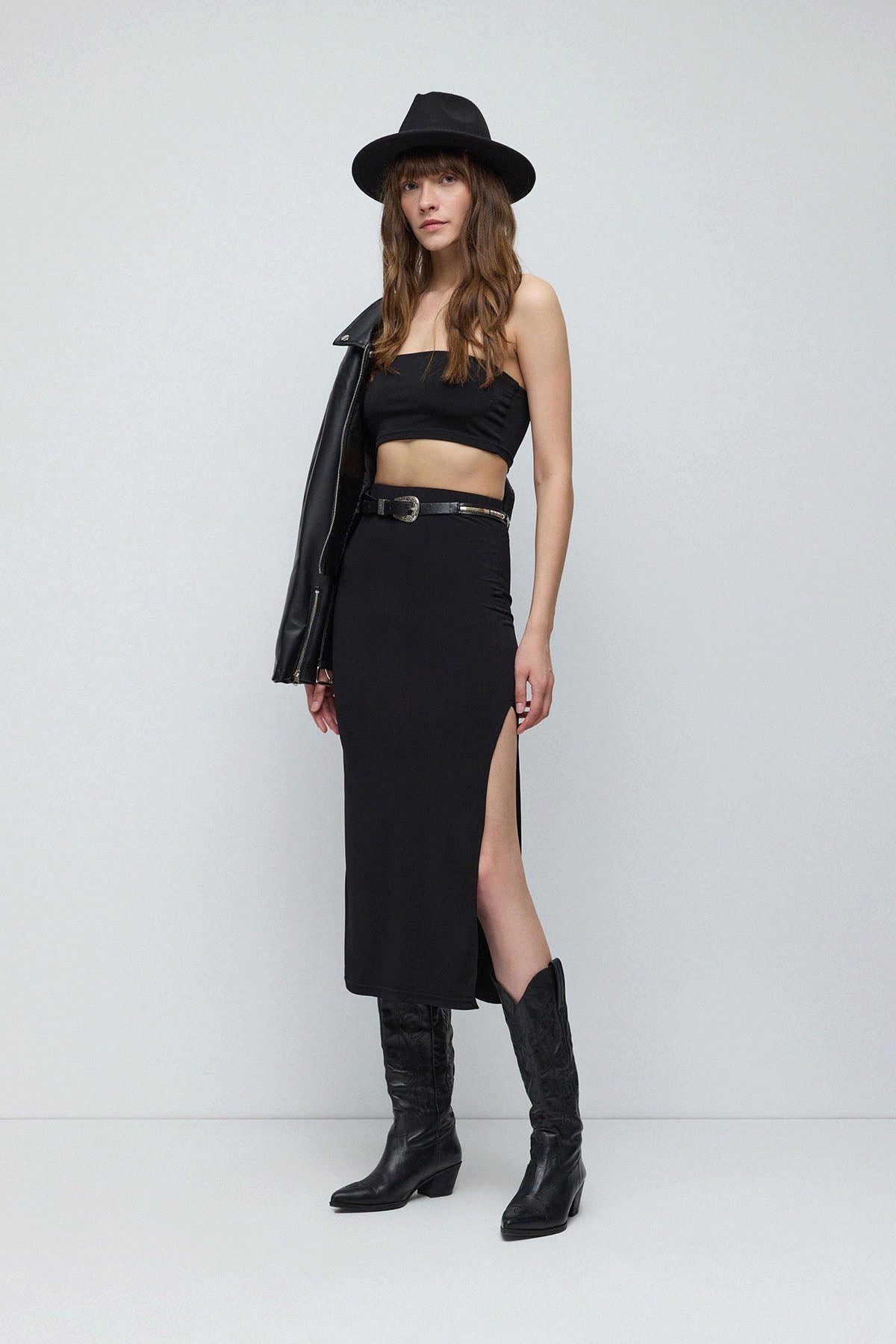 No Matter What Blusentop Zweiteiliges Set aus Bluse und Rock