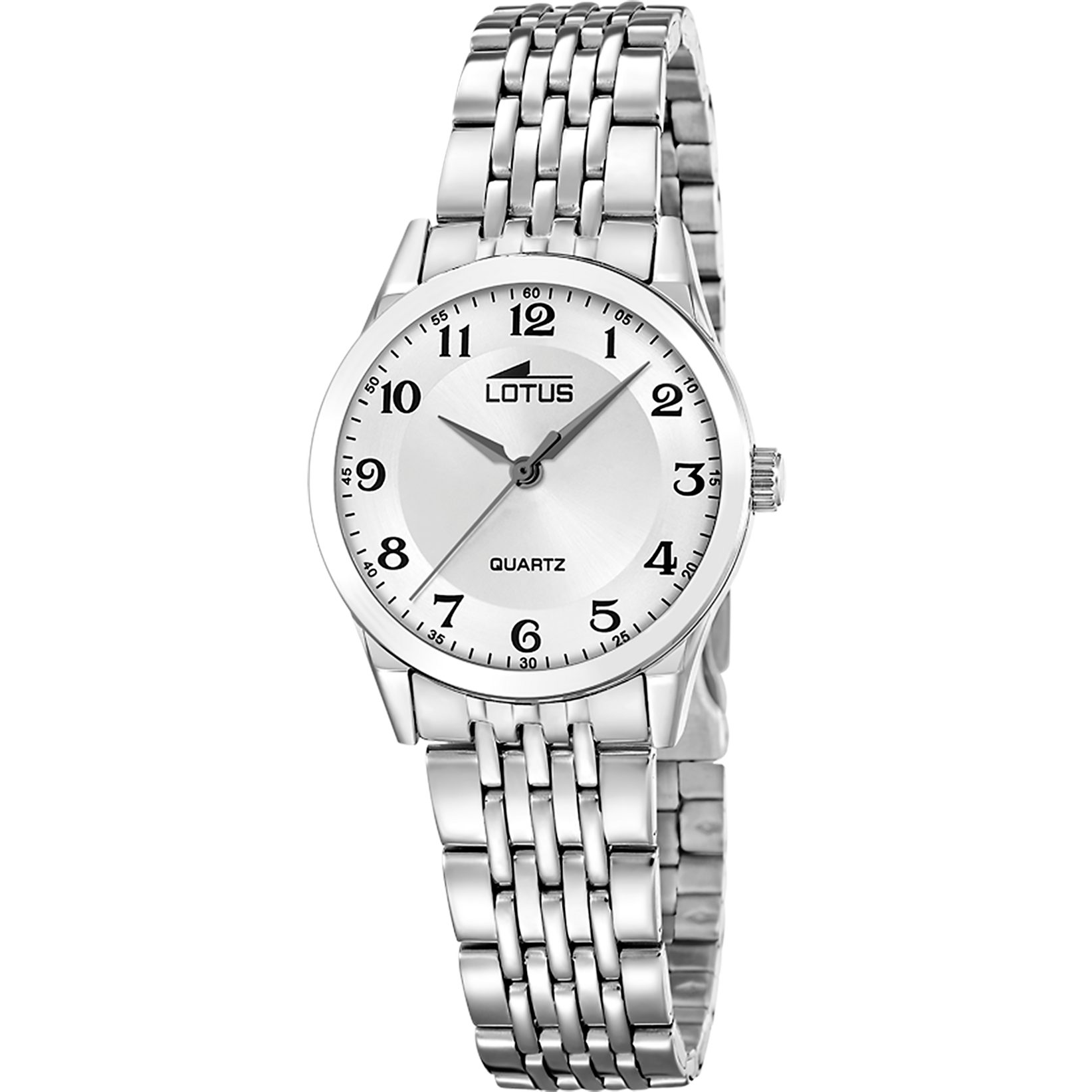 Lotus Quarzuhr Classic Steel 19058_1, Armbanduhr, Damenuhr, Edelstahlarmband, analog