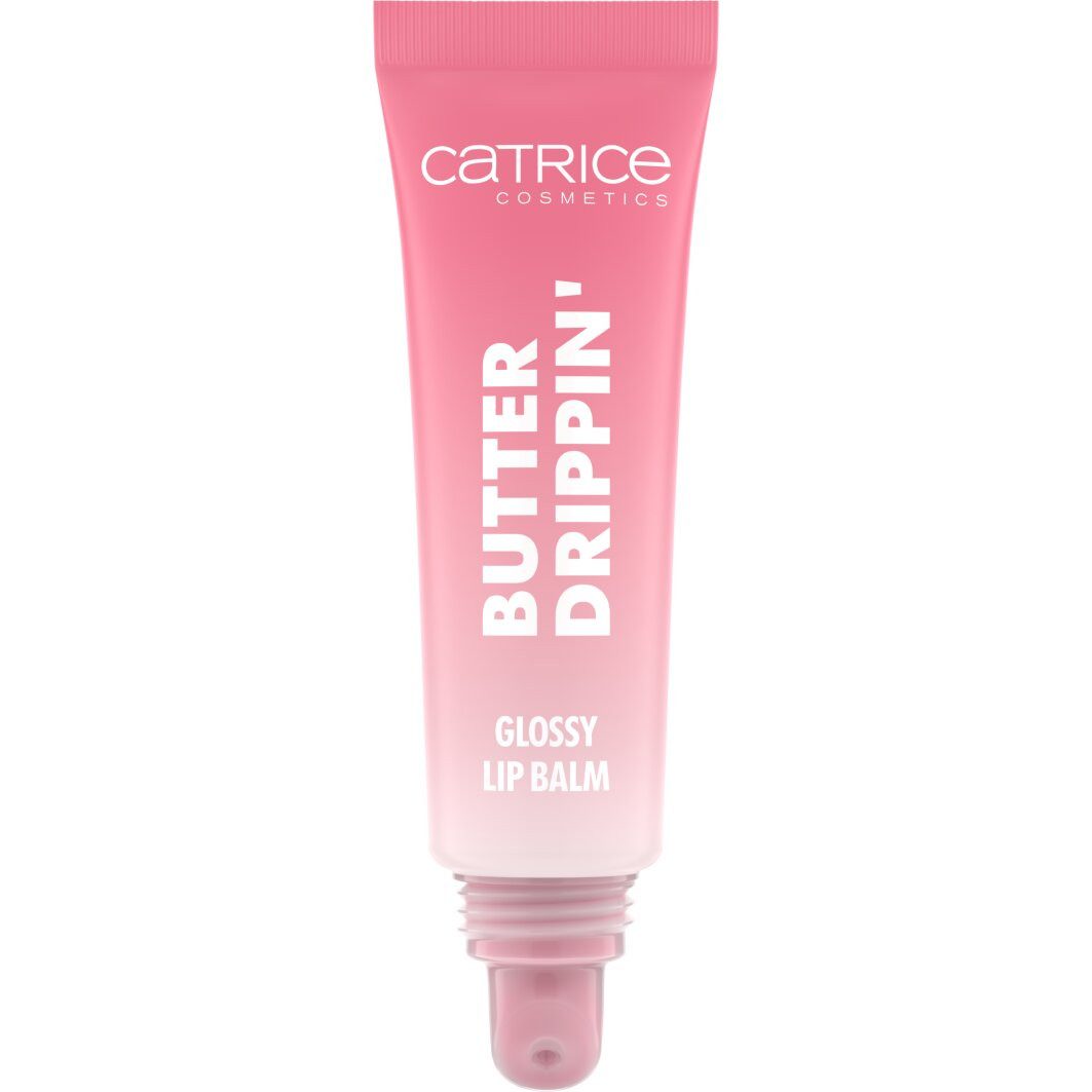 Catrice Lippenbalsam Butter Drippin' Glossy Lip Balm, 3-tlg., Dezenter Farbakzent, geschmeidig, hochglänzend, spendet Feuchtigkeit.