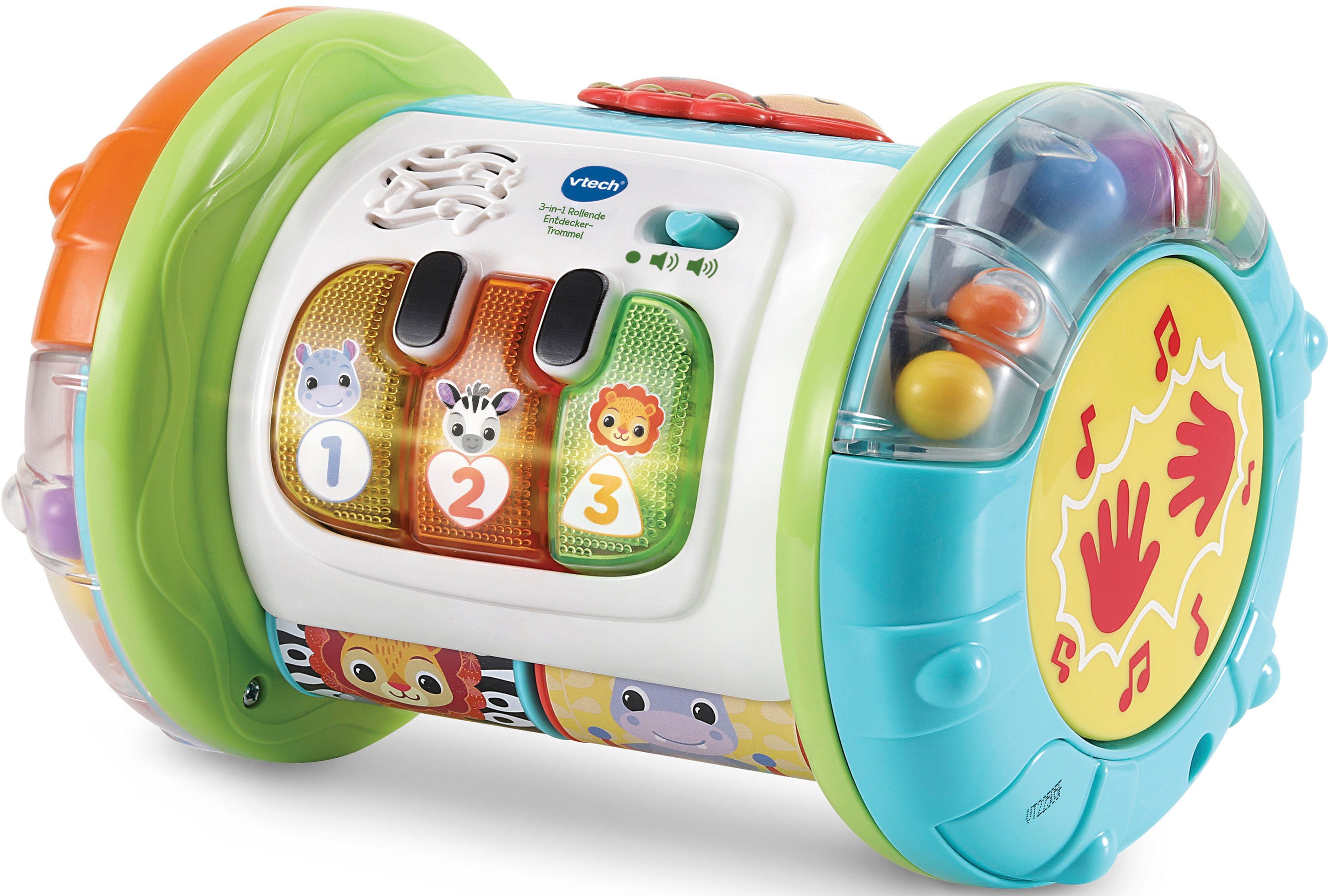 Vtech® Lernspielzeug Vtech Baby, 3in1 Rollende Entdecker-Trommel