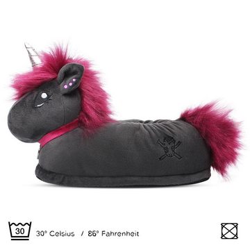 Corimori Tier Pantoffeln für Kinder Einheitsgröße 25-33,5 cm Plüsch Hausschuhe Hund, Hase, Fuchs, Drache, Einhorn, Faultier, Koala, Pinguin uvm