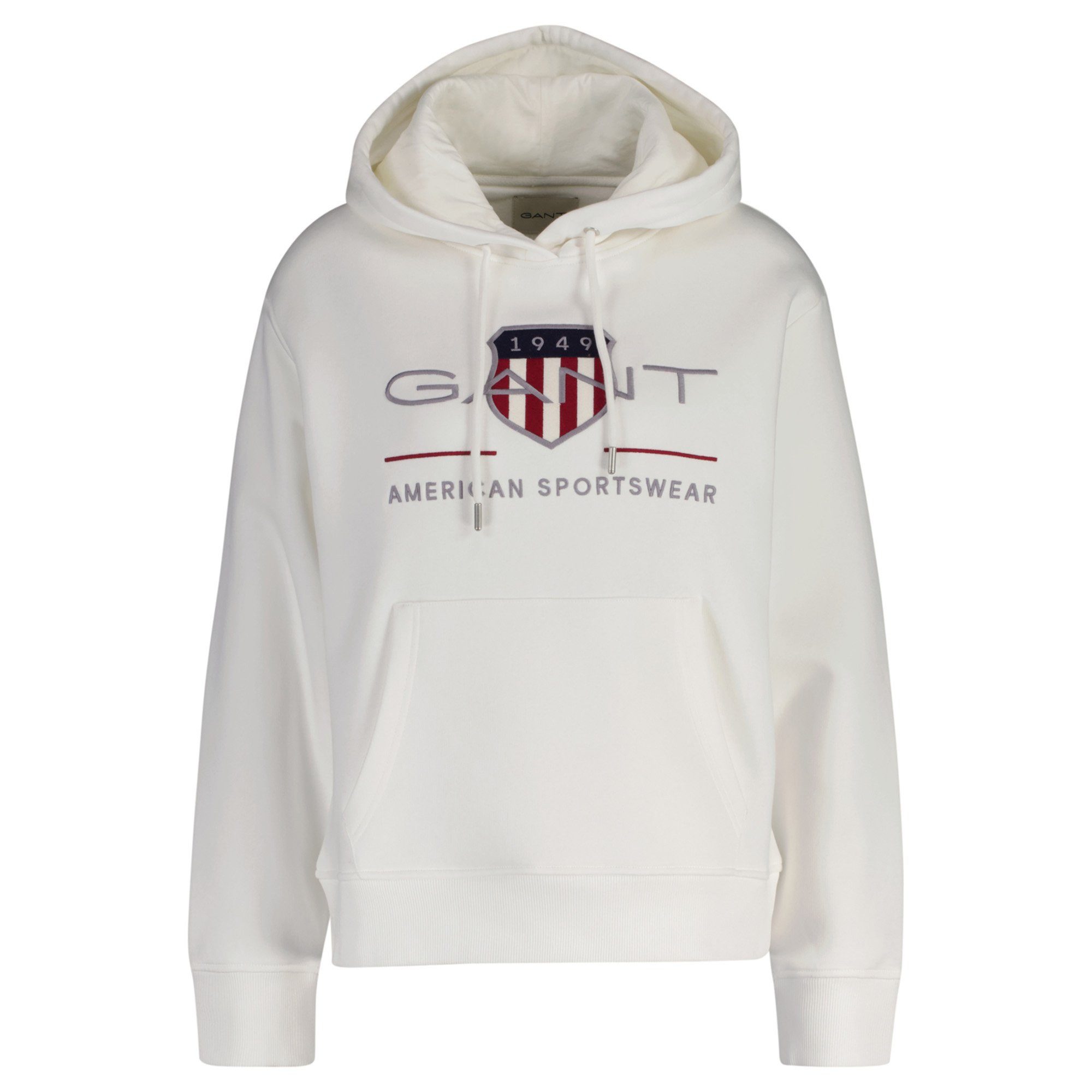 Sweater Damen Sweatshirt Baumwolle Archive Shield Hoodie