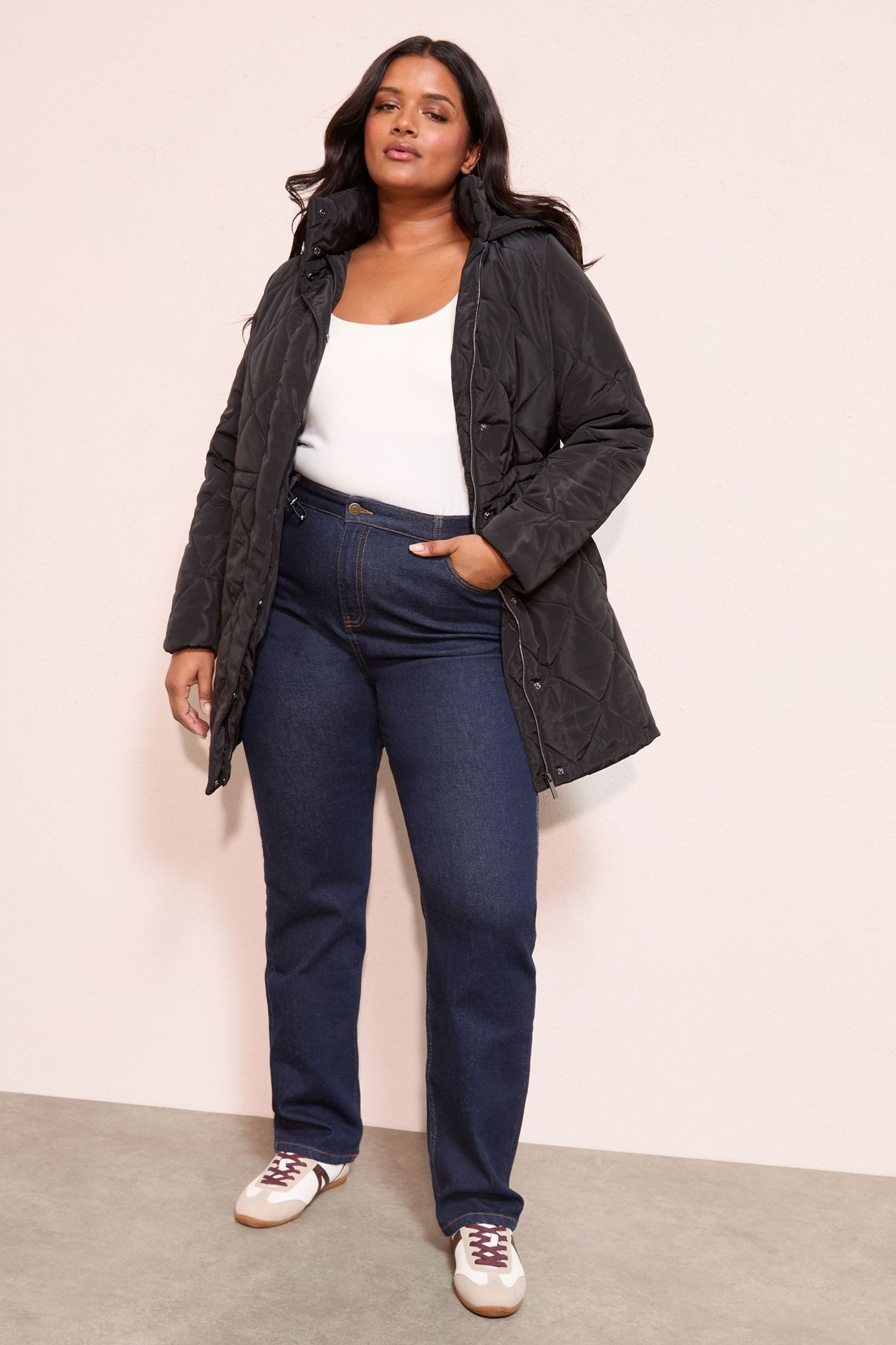 Friends Like These Steppmantel Friends Like These wattierter Mantel, Curve (1-tlg)