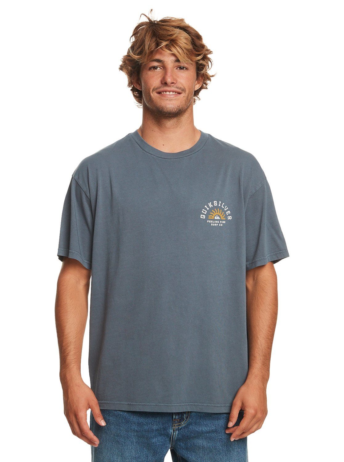 Quiksilver T-Shirt Qs State Of Mind Dark Slate