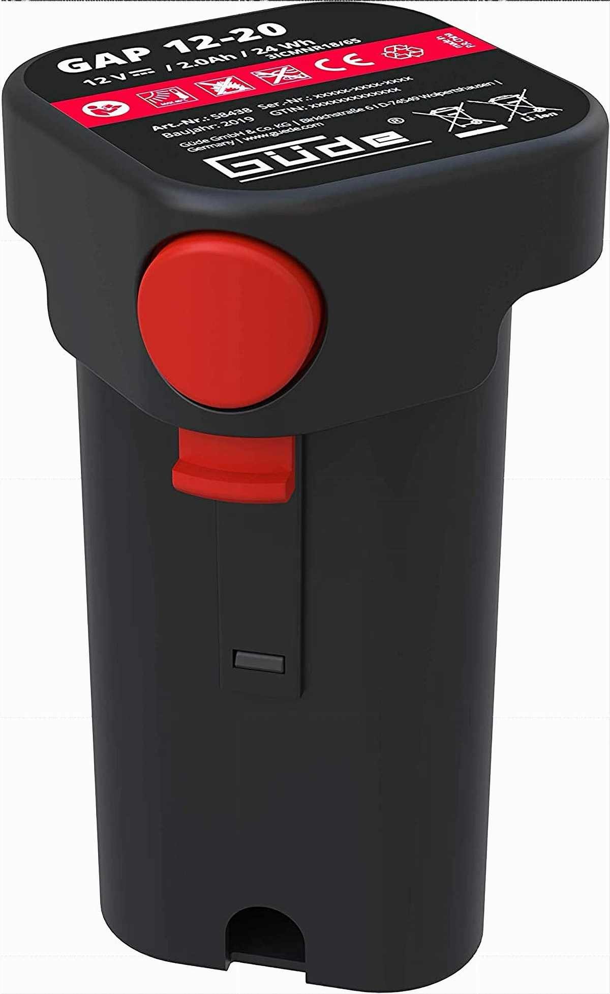 Güde Akkupack GAP 12V - 2.0 Ah für Westfalia Wasserwelten -Regenfasspumpe Zusatz-Akku
