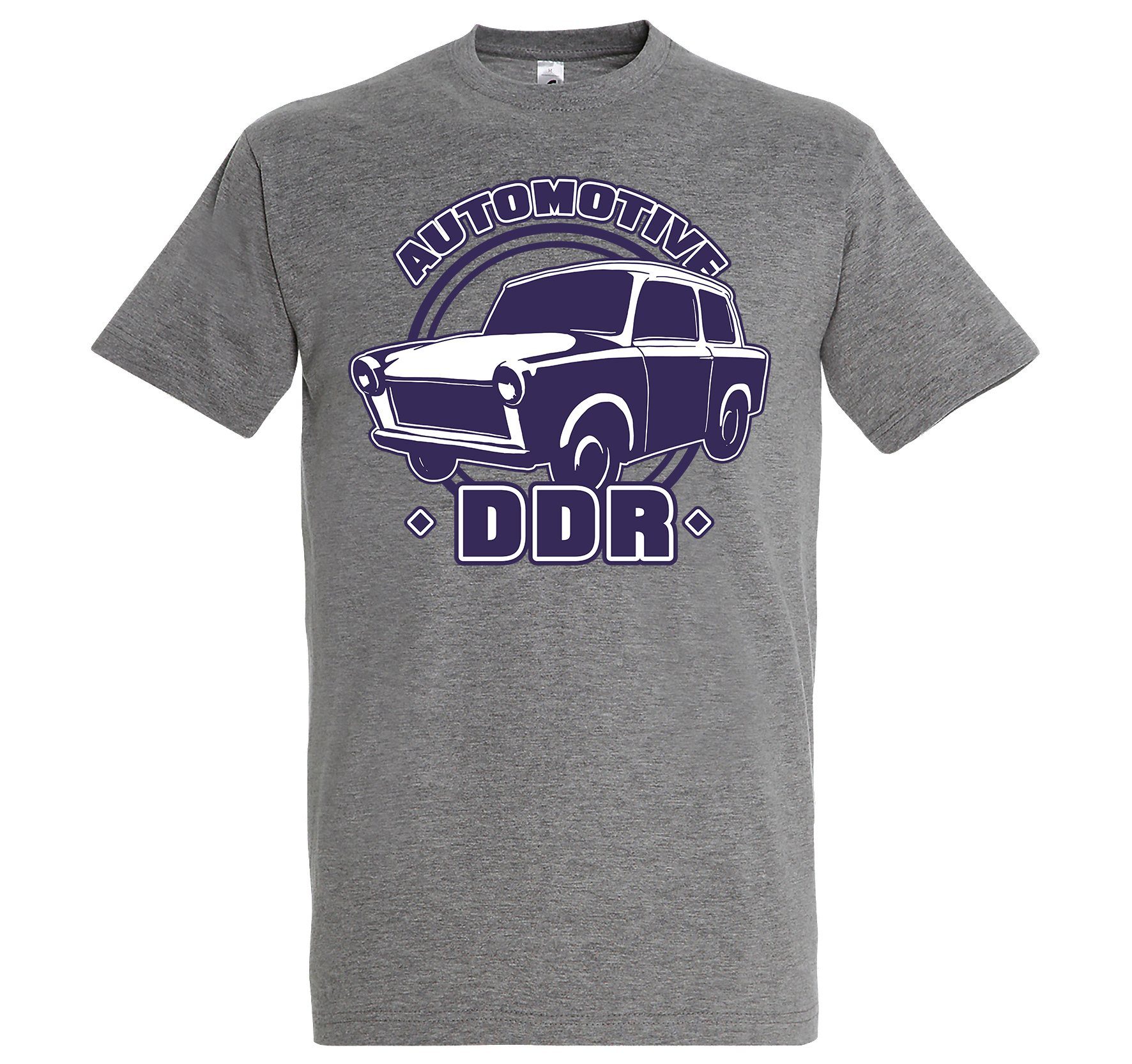 Youth Designz T-Shirt AutoDDR Herren T-Shirt mit lustigem Spruch Grau