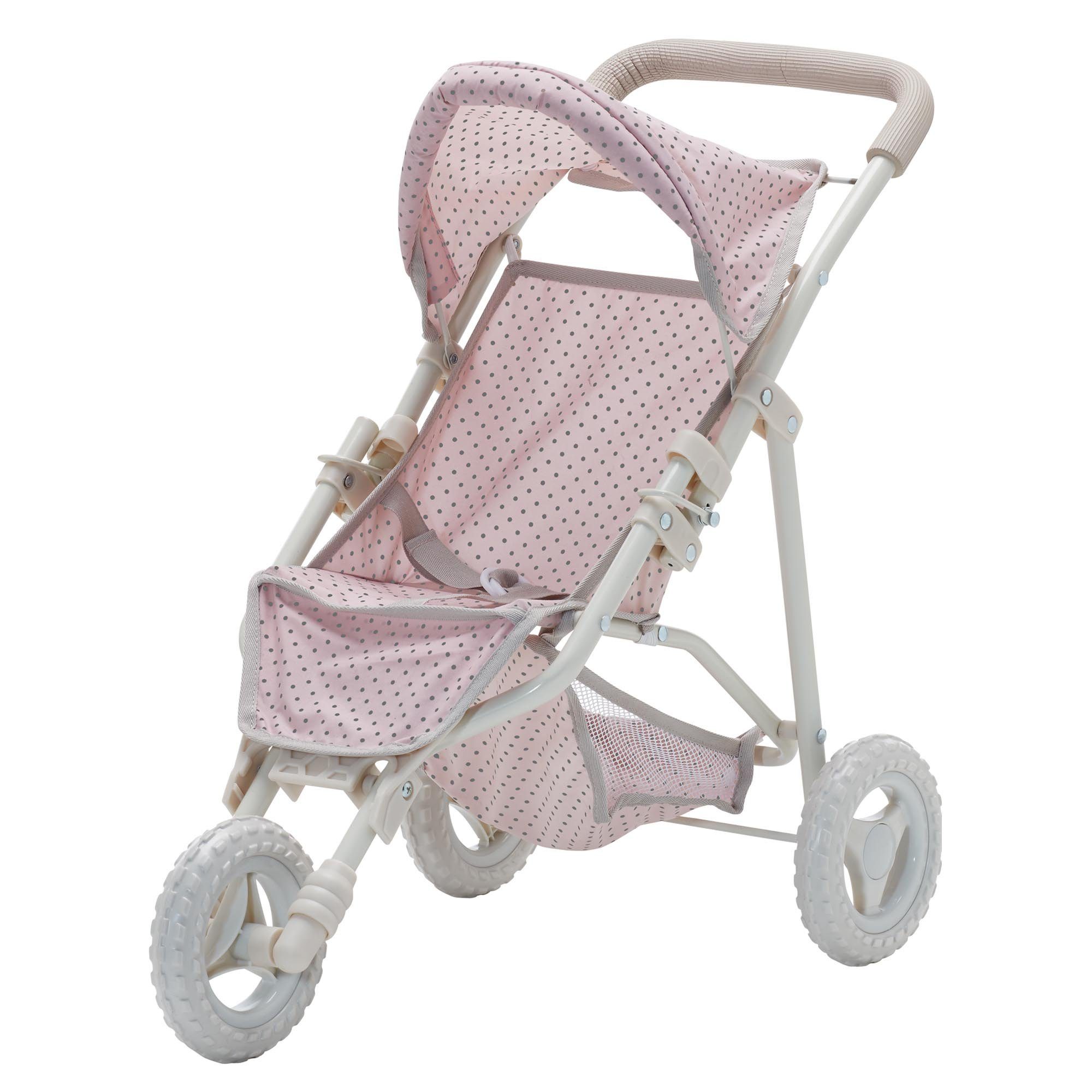 TEAMSON™ KIDS    Puppenwagen Puppen Jogger Rosa/Grau günstig online kaufen