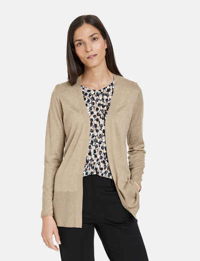 GERRY WEBER Cardigan Offene Strickjacke mit Kaschmiranteil