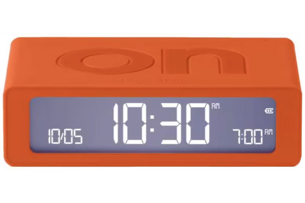 Lexon Quarzwecker DigitalFlip Mini Orange