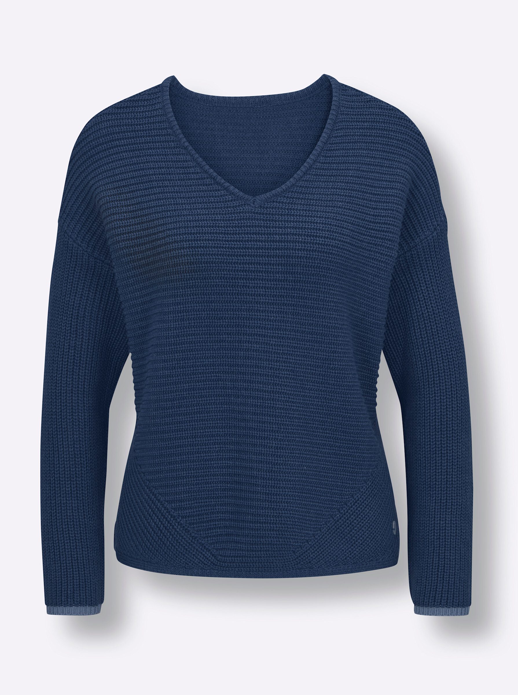 Strickpullover Lyocell-Baumwoll-Pullover Langarm