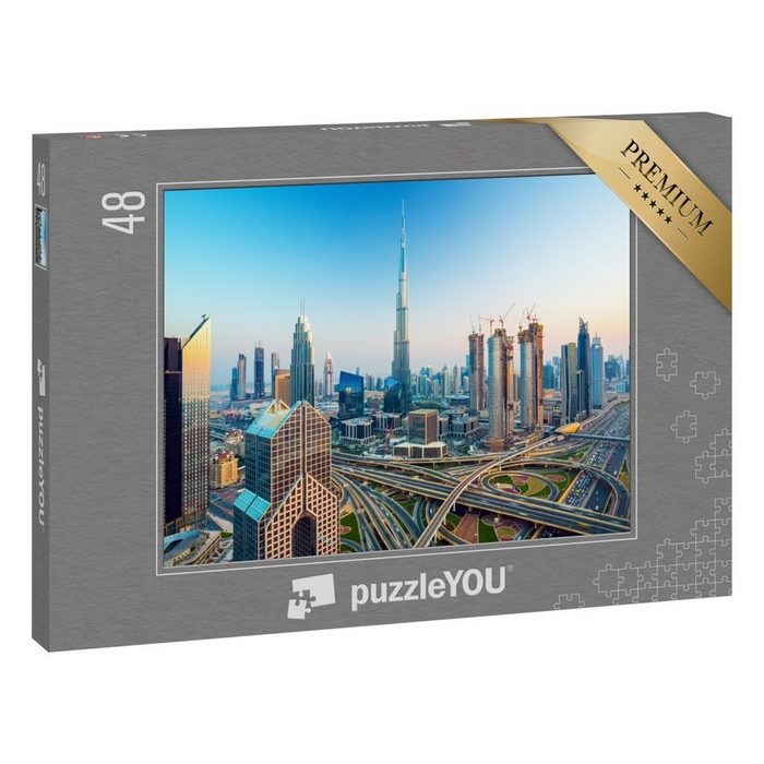 puzzleYOU Puzzle Beeindruckende Skyline von Dubai 48 Puzzleteile puzzleYOU-Kollektionen Arabien