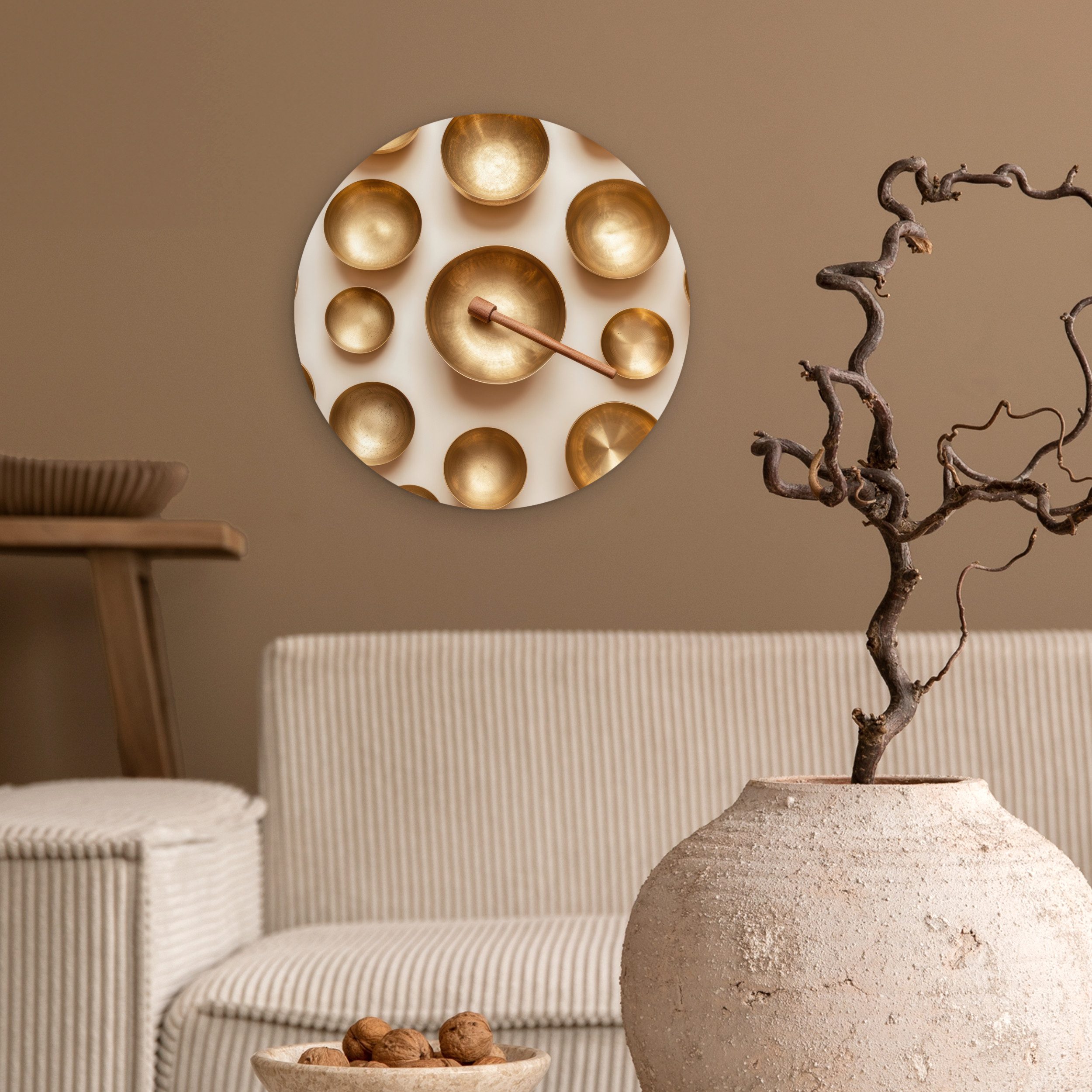 MuchoWow Gemälde Symmetrisch - Gold - günstig online kaufen