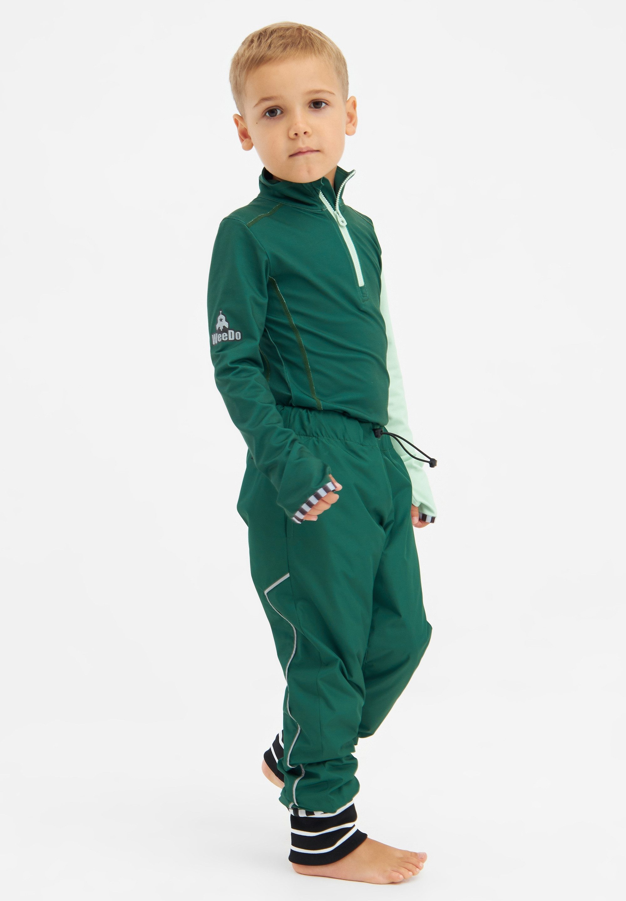 WeeDo Langarmshirt BOMONDO Feuchtigkeitsregulierendes Funktionsshirt für Kinder
