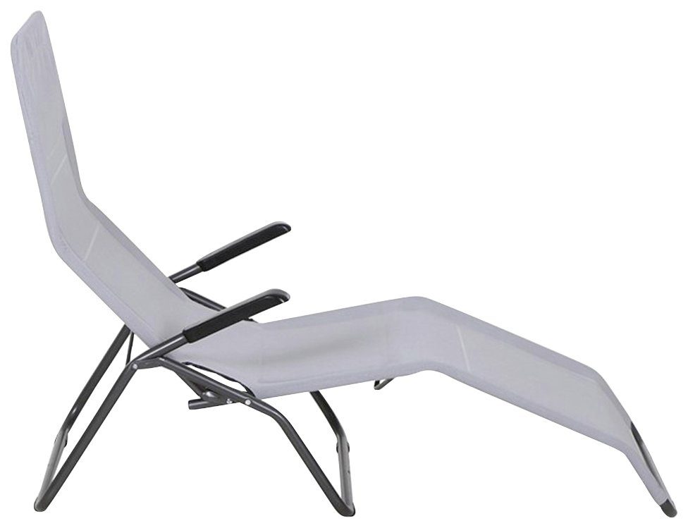 Siena Garden Gartenliege Anco, Stahl/Textil, klappbar