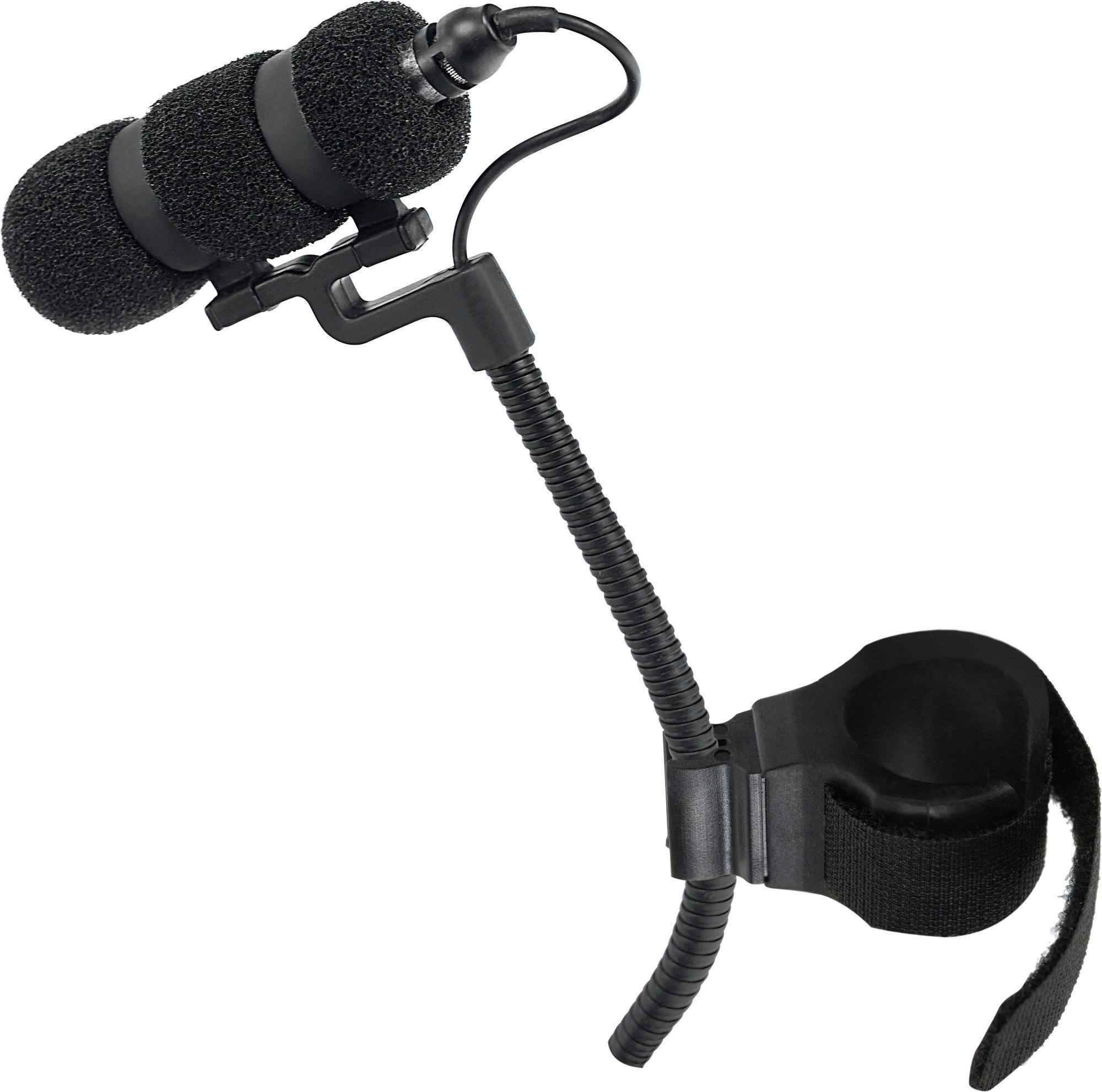 Pronomic Mikrofon MCM-100F Instrumentalmikrofon-Set für Flöte (Set), Flöten-Set mit flexiblem Klettbandhalter