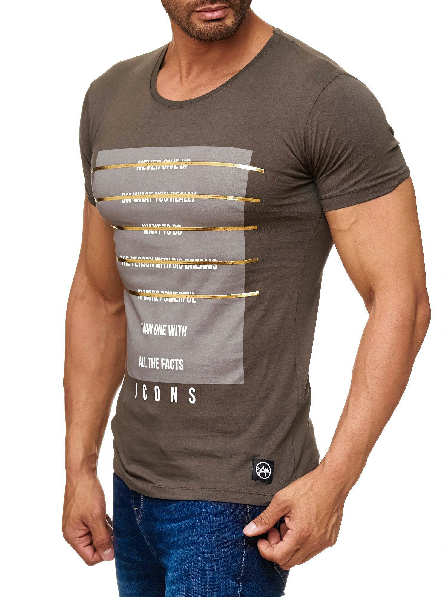 Egomaxx T-Shirt T Front Print Icons günstig online kaufen