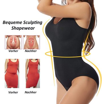 TAN.TOMI Body Damen Body Shaper Bauchweg Figurformende Unterwäsche Miederbody sammeln, spurlos, Gesäß