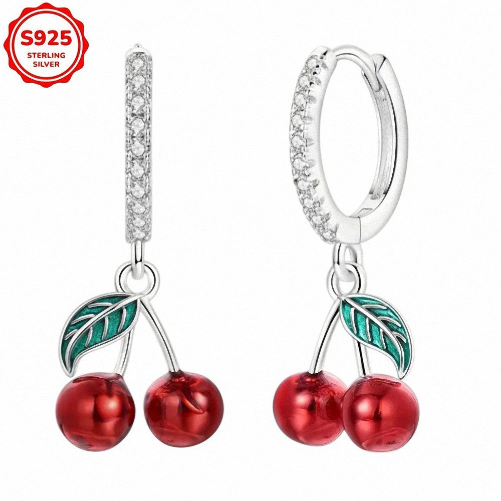 Taffstyle Paar Creolen 925 Sterling Silber Creolen Kristall Damen Ohrringe günstig online kaufen