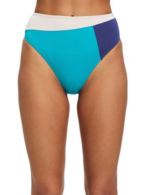 Esprit Bikini-Hose Bikinihose mit hohem Bund im Colour Block-Design