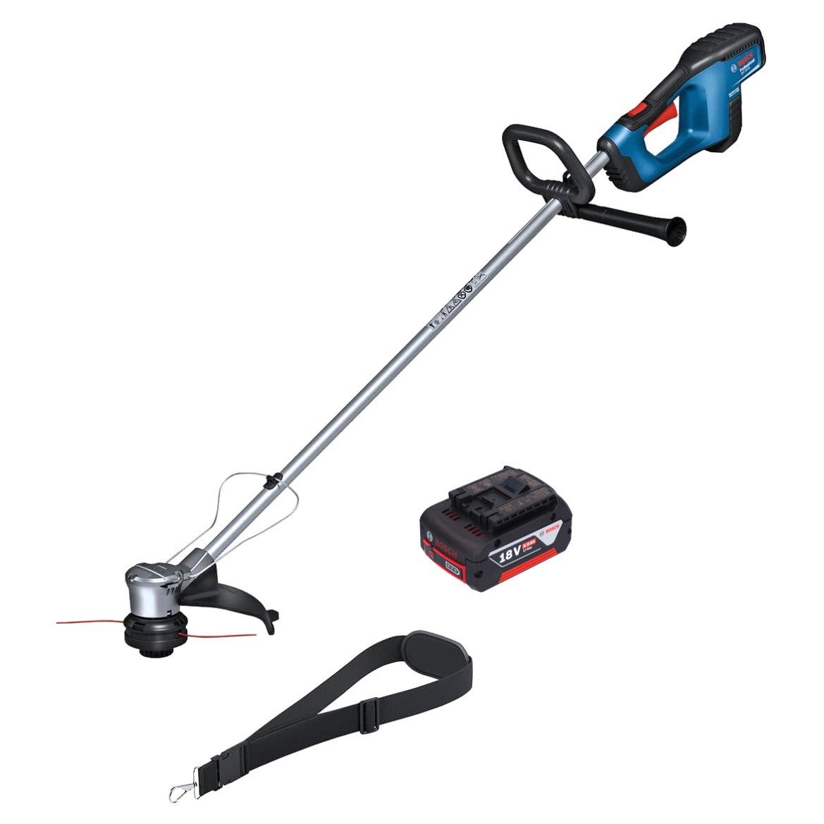 Bosch Professional Akku-Rasentrimmer GRT 18V-33 Professional Akku Rasentrimmer 18 V 330 mm Brushless + 1x
