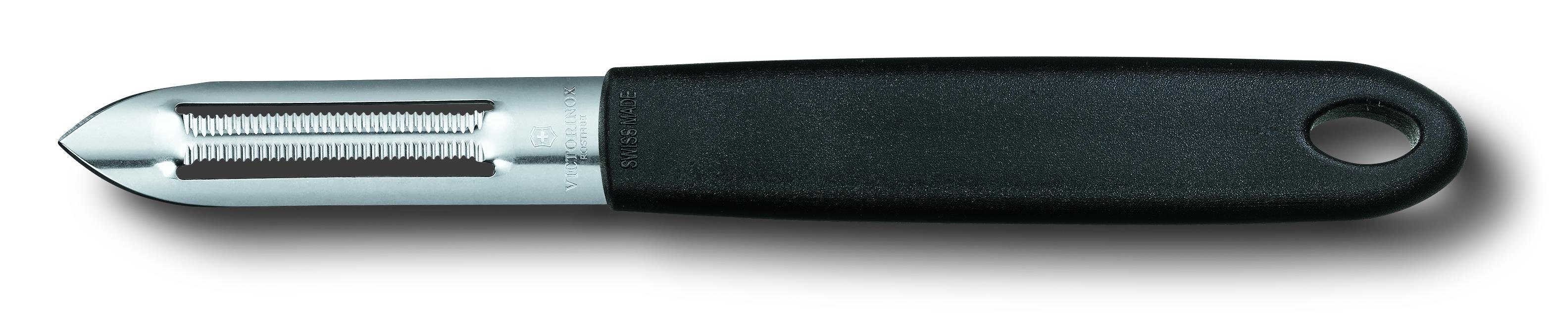 Victorinox mit Taschenmesser Sparschäler schwarz Zackenschliffklinge,