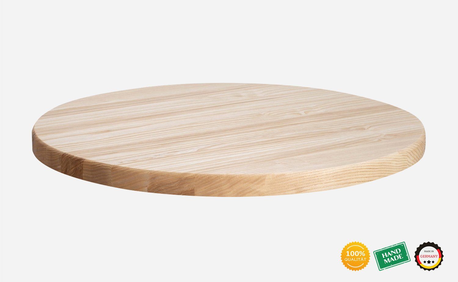 Couchtisch Rund Tischplatte Esche Esstisch Rikmani Rikmani Massivholz
