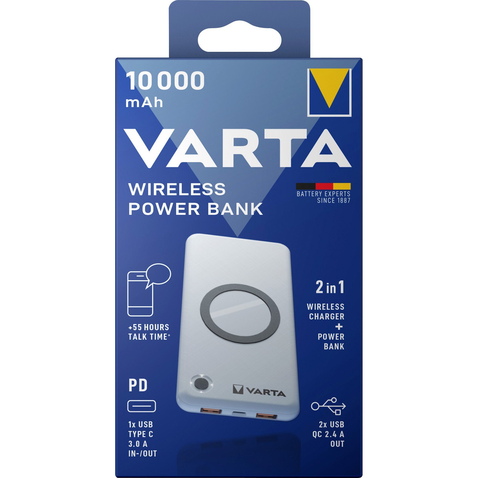 VARTA VARTA Wireless Powerbank 10.000, (10.000 mAh, Qi, Powerbank