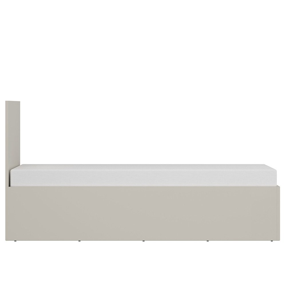 Lomadox Bett FIER-129, Kaschmir, Liegefläche 90x200 cm, minimalistisch