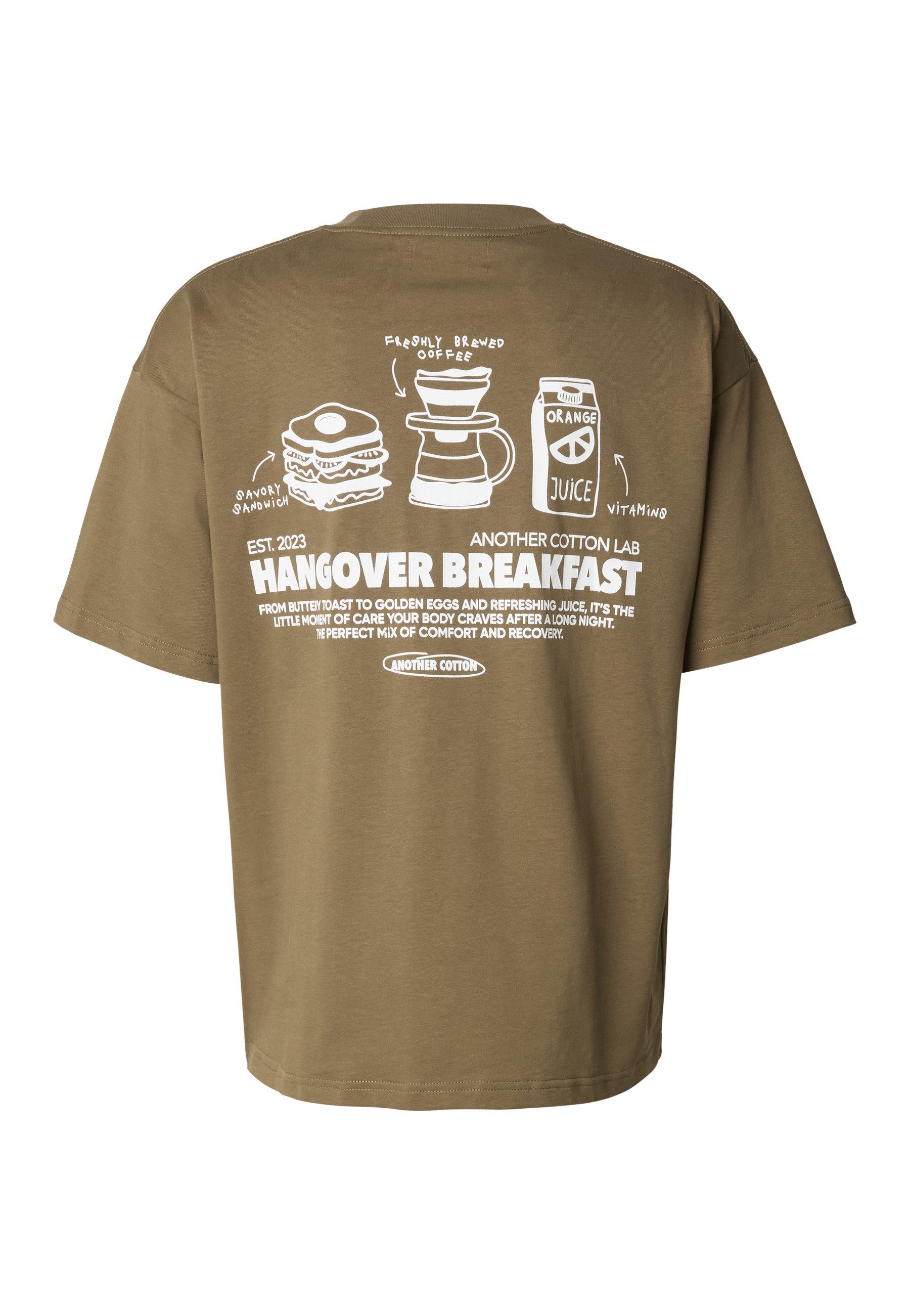 Another Cotton Lab T-Shirt Another Cotton Lab Hangover Breakfast T-Shirt (1-tlg)