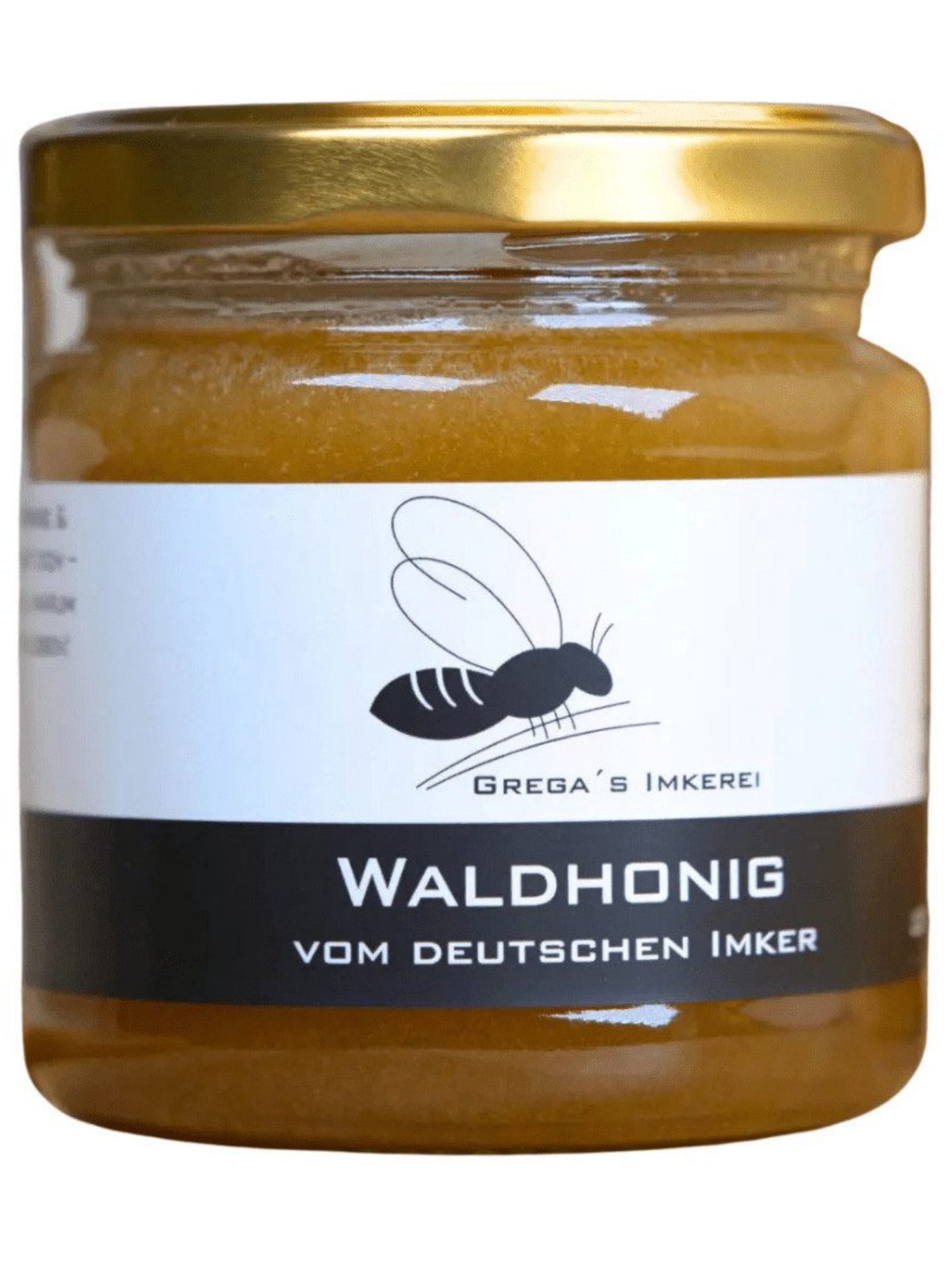 Grega´s Imkerei Honig Waldhonig 250g aus Deutschland, 1 x 250 g, (würzig, natürlich & echt handgemacht, Direkt vom Imker), flüßiger deutscher Waldhonig, echter Honigtauhonig
