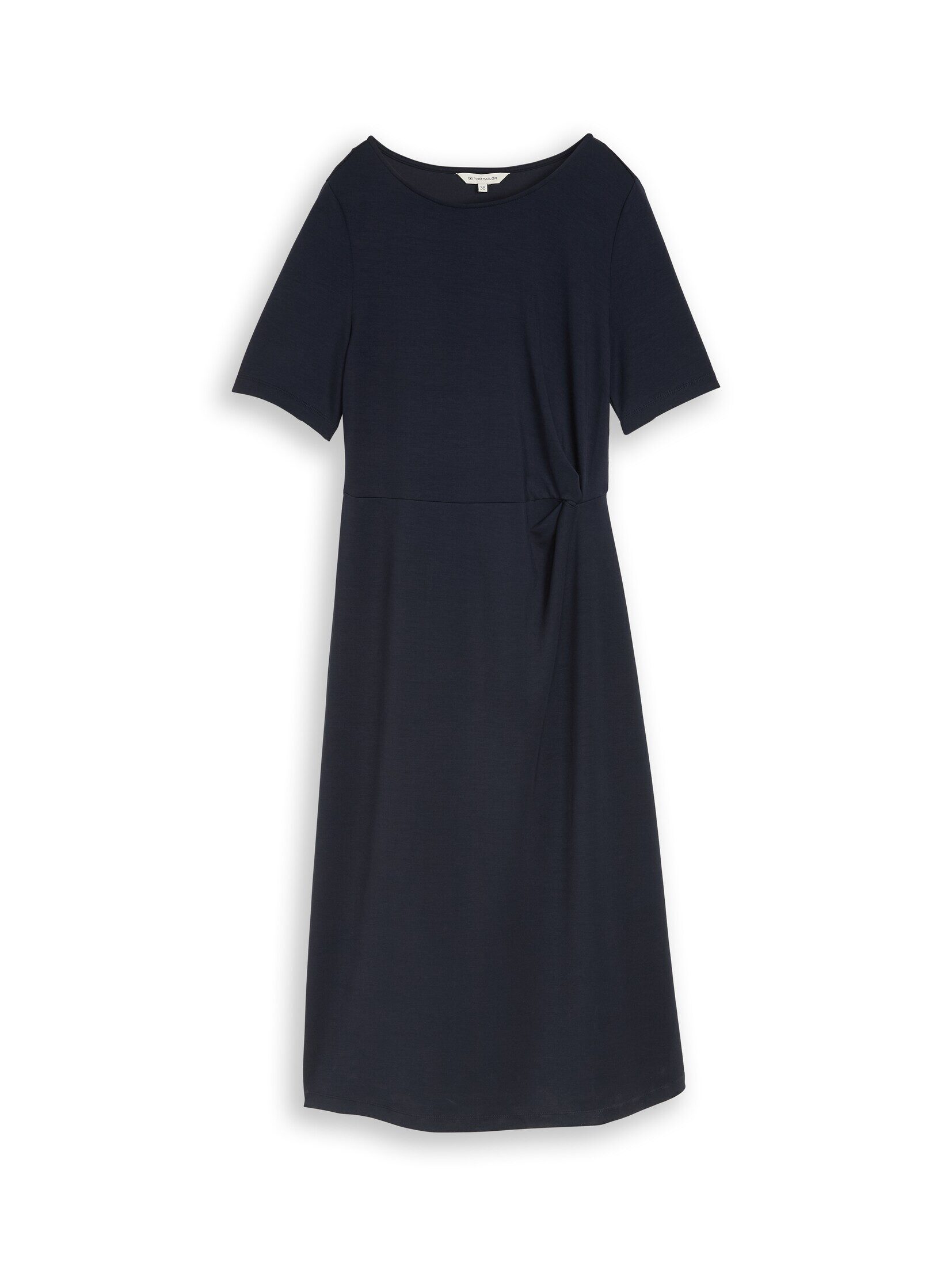 TOM TAILOR Midikleid Kleider & Jumpsuits Scuba Midi-Kleid mit Knoten-Detail günstig online kaufen