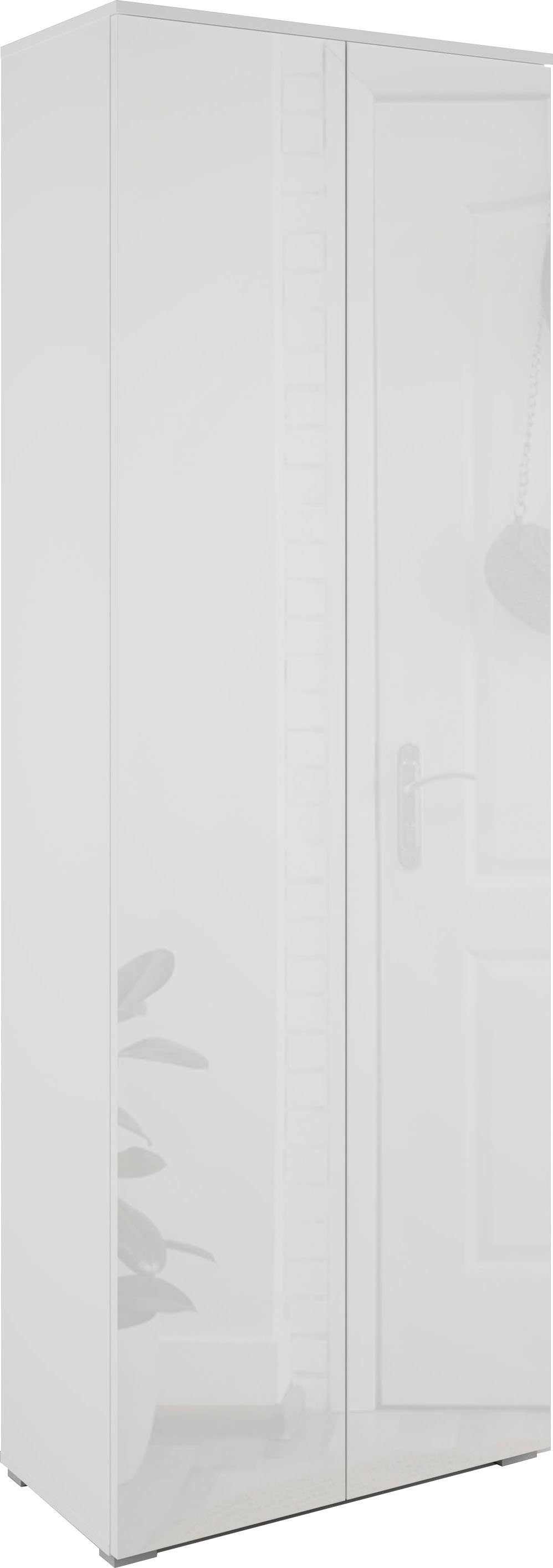 OTTO home Schuhschrank Paris 2-türiger griffloser geräumiger Schuhschrank mit einer Höhe von 200 cm