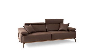 JVmoebel Wohnzimmer-Set Elegante Couchgarnitur Designer Viersitzer Dreisitzer Sessel, (3-St., Nur Sofas 4 Sitzer + 3 Sitzer + Sessel), Made in Europa