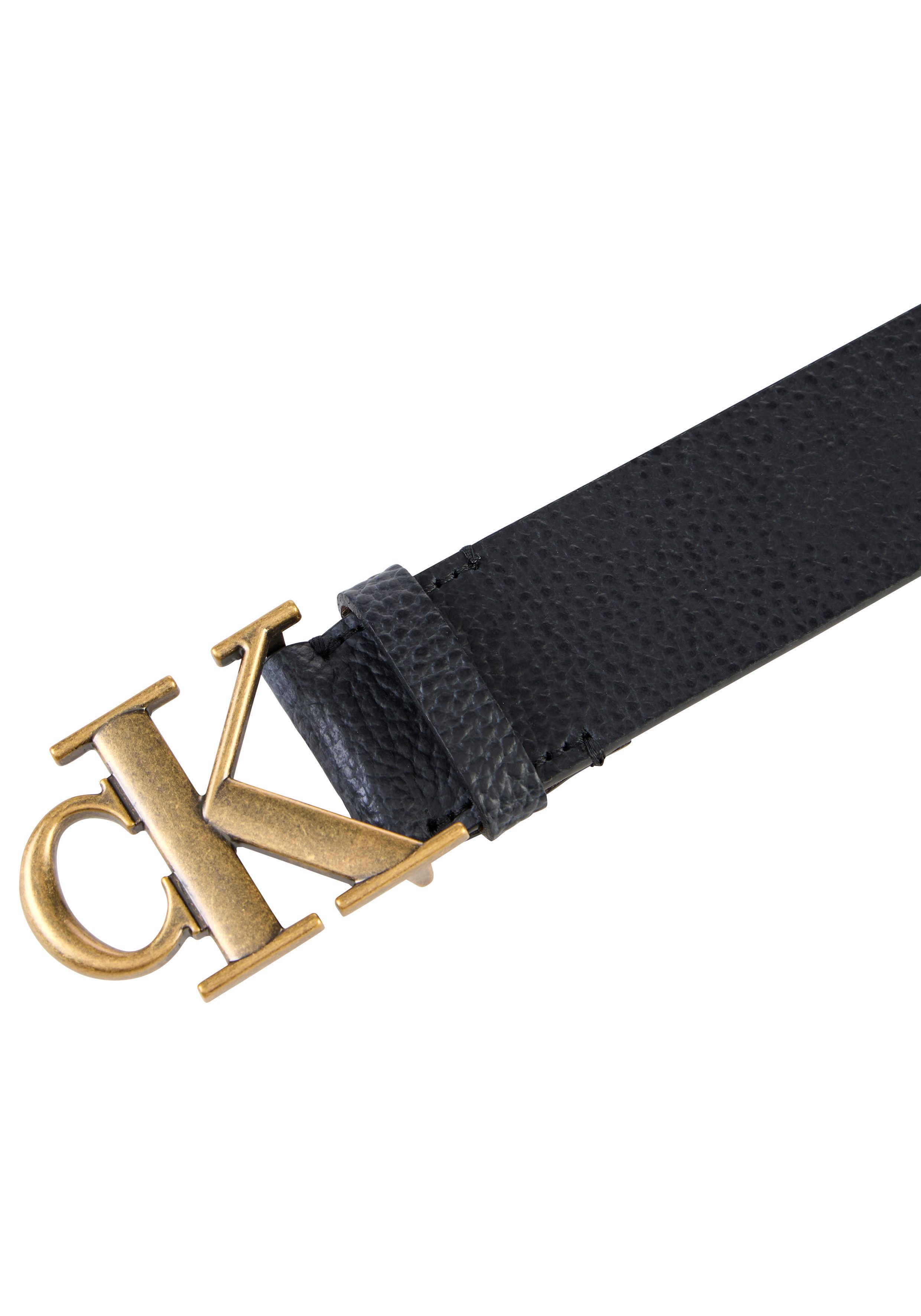 Calvin Klein Jeans Ledergürtel CK BUCKLE PEBBLE 40MM Regular fit und größenverstellbar – Bild 5 von 5