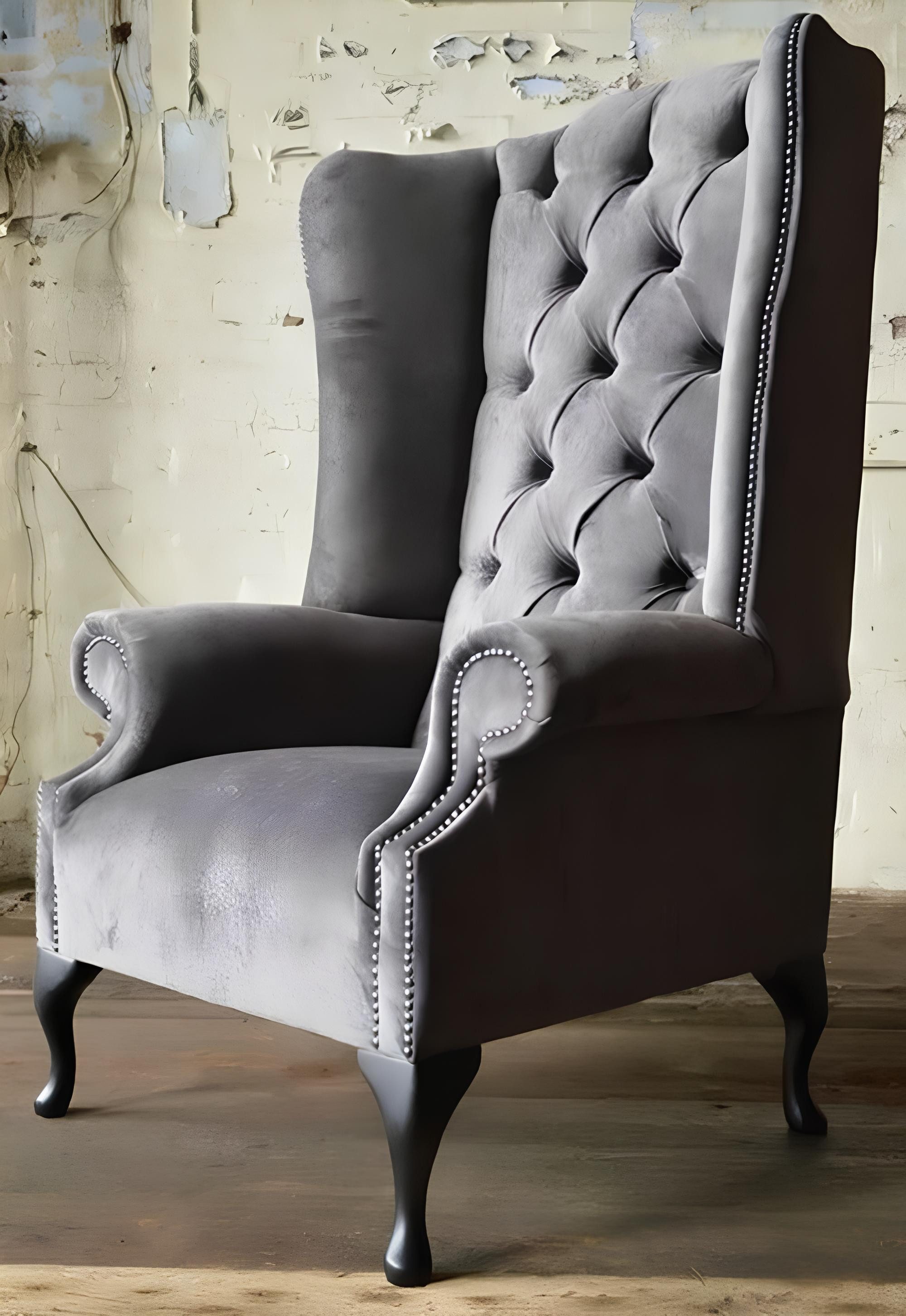 Sessel Chesterfield Ohrensessel Lounge Sessel Sofa Polster Lehnstuhl