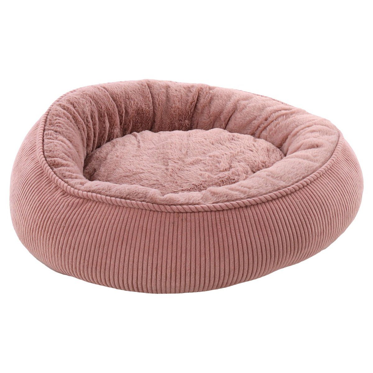 Flamingo Tierbett Katzenbett Colette rund altrosa