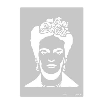 LaserCad Airbrushschablone Frida Kahlo A7 bis A2 Stencil, Graffiti, Airbrush