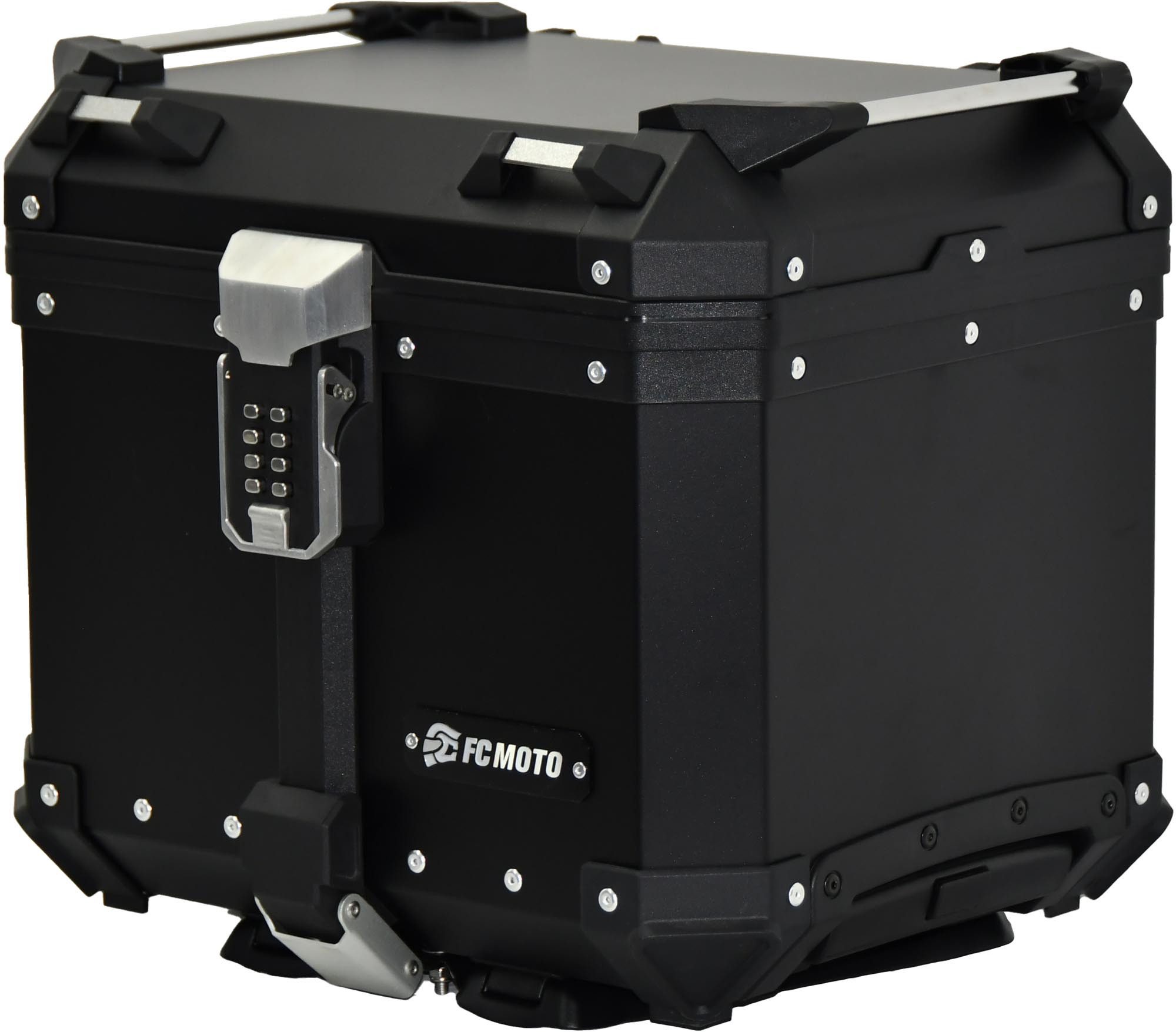 FC-Moto Handgepäck-Topcase Keyless Alu Topcase Trolley 48 L Rollkoffer, Hartschalenkonstruktion,wasserdicht